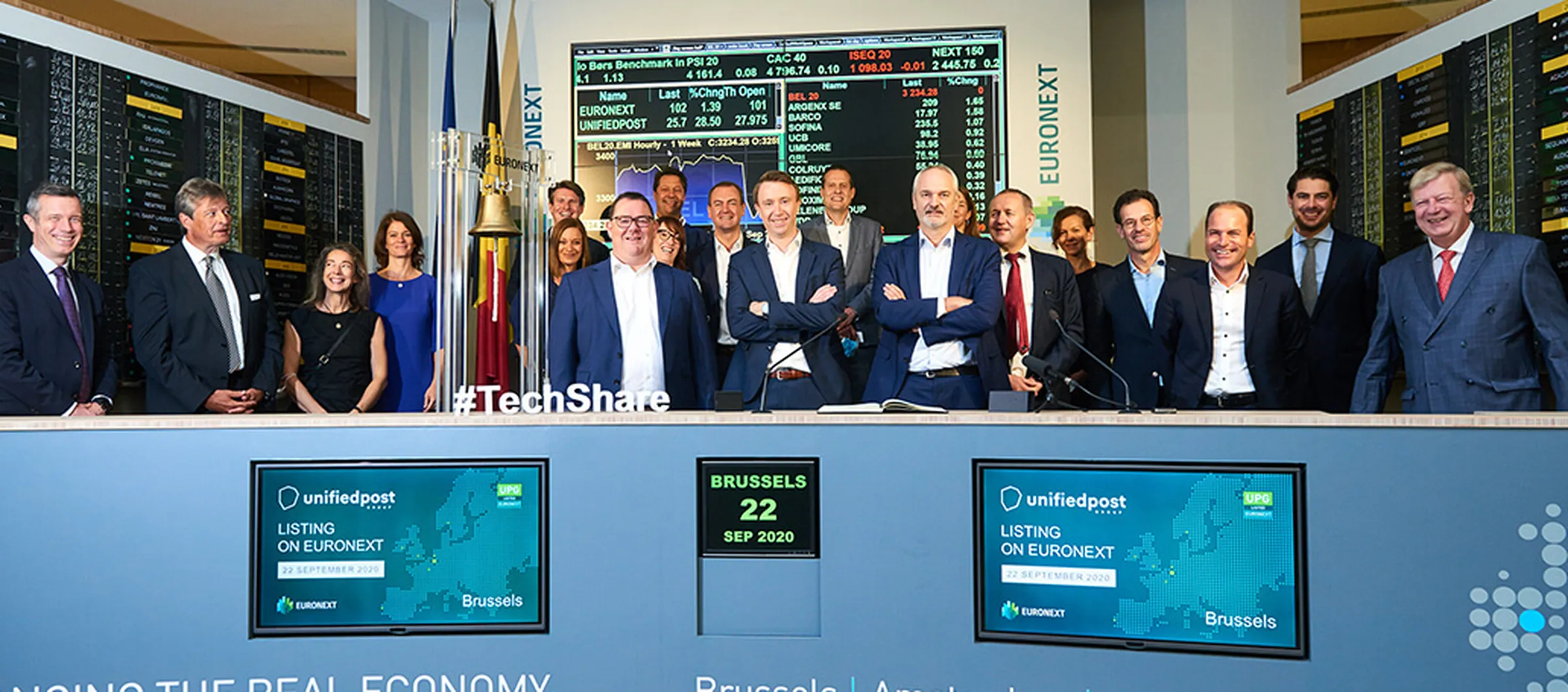Banqup Group (former Unifiedpost Group) listed on Euronext Brussels