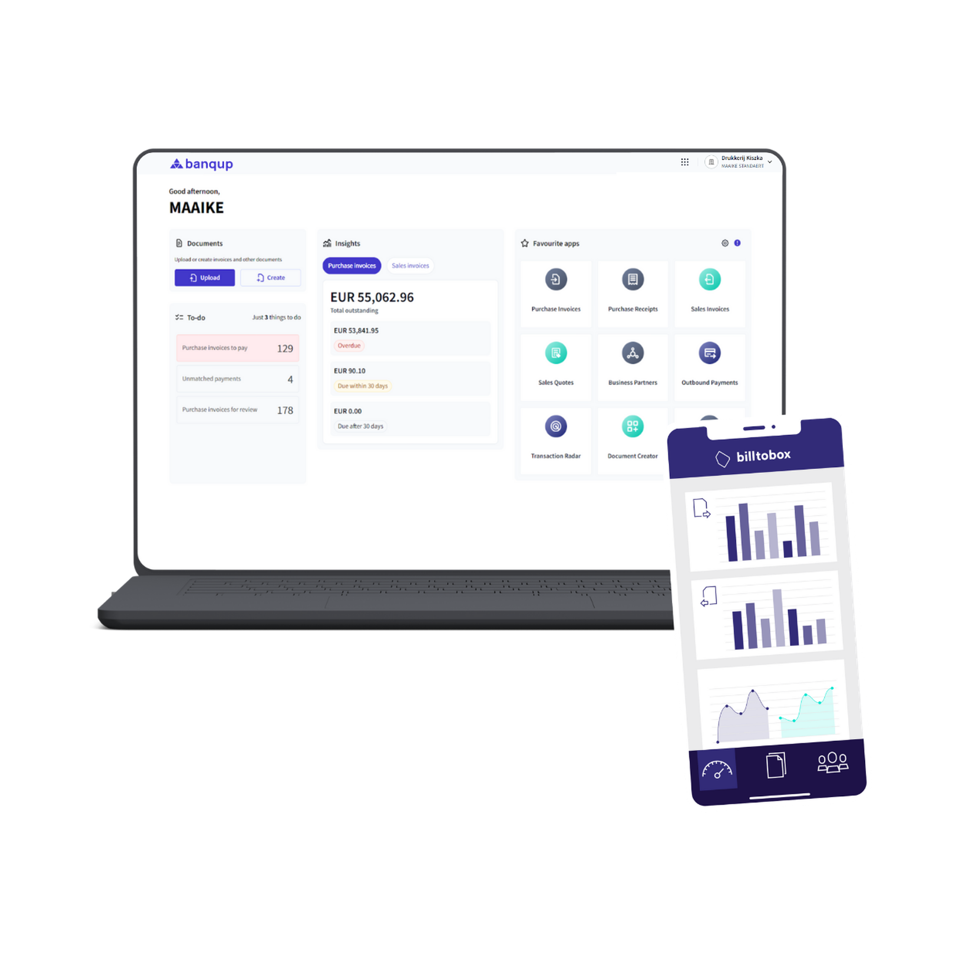 Billtobox versus Banqup