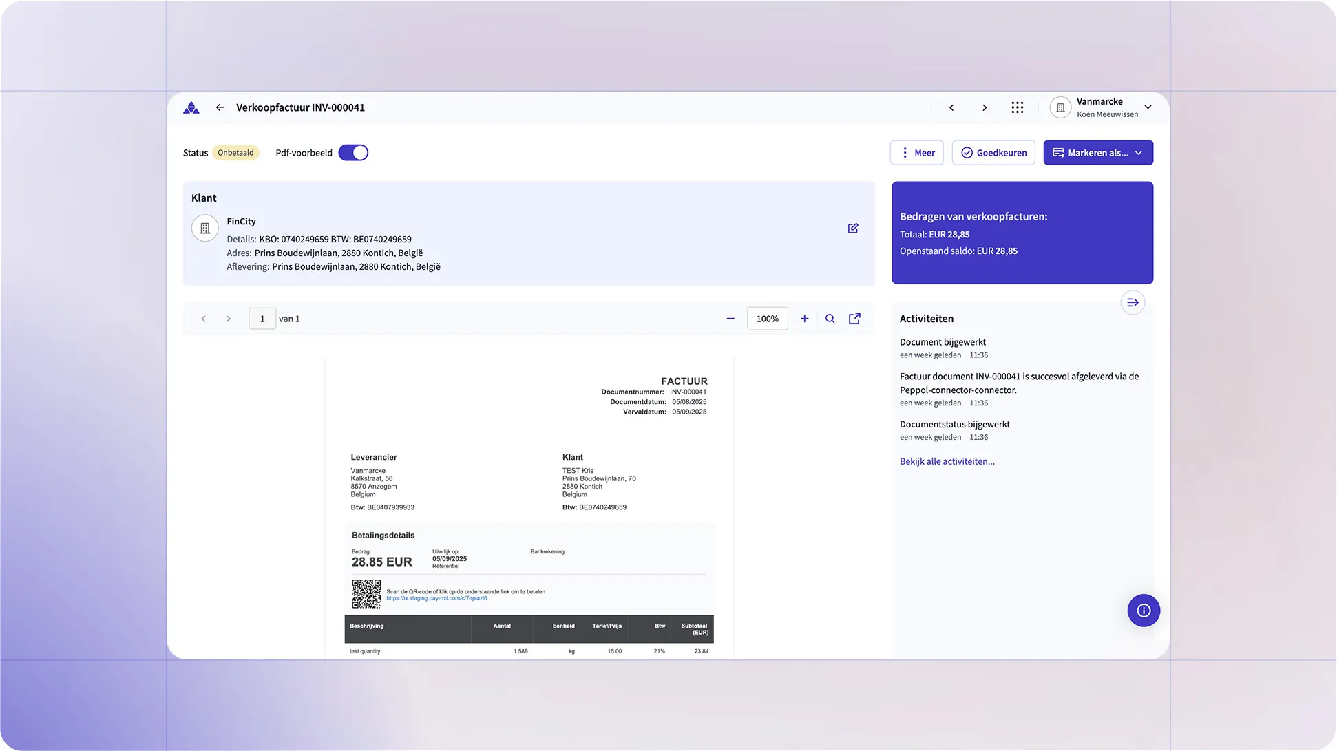 Smart **sales invoicing**